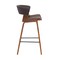 Armen Living Jagger Modern 26" Wood and Black Faux Leather Counter Height Barstool LCJGBAWABR26 - alternate 6